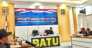 Kondusifitas Menjadi Prioritas Pada Pilkada 2024  Polres Batu Gelar Jumpa Pers